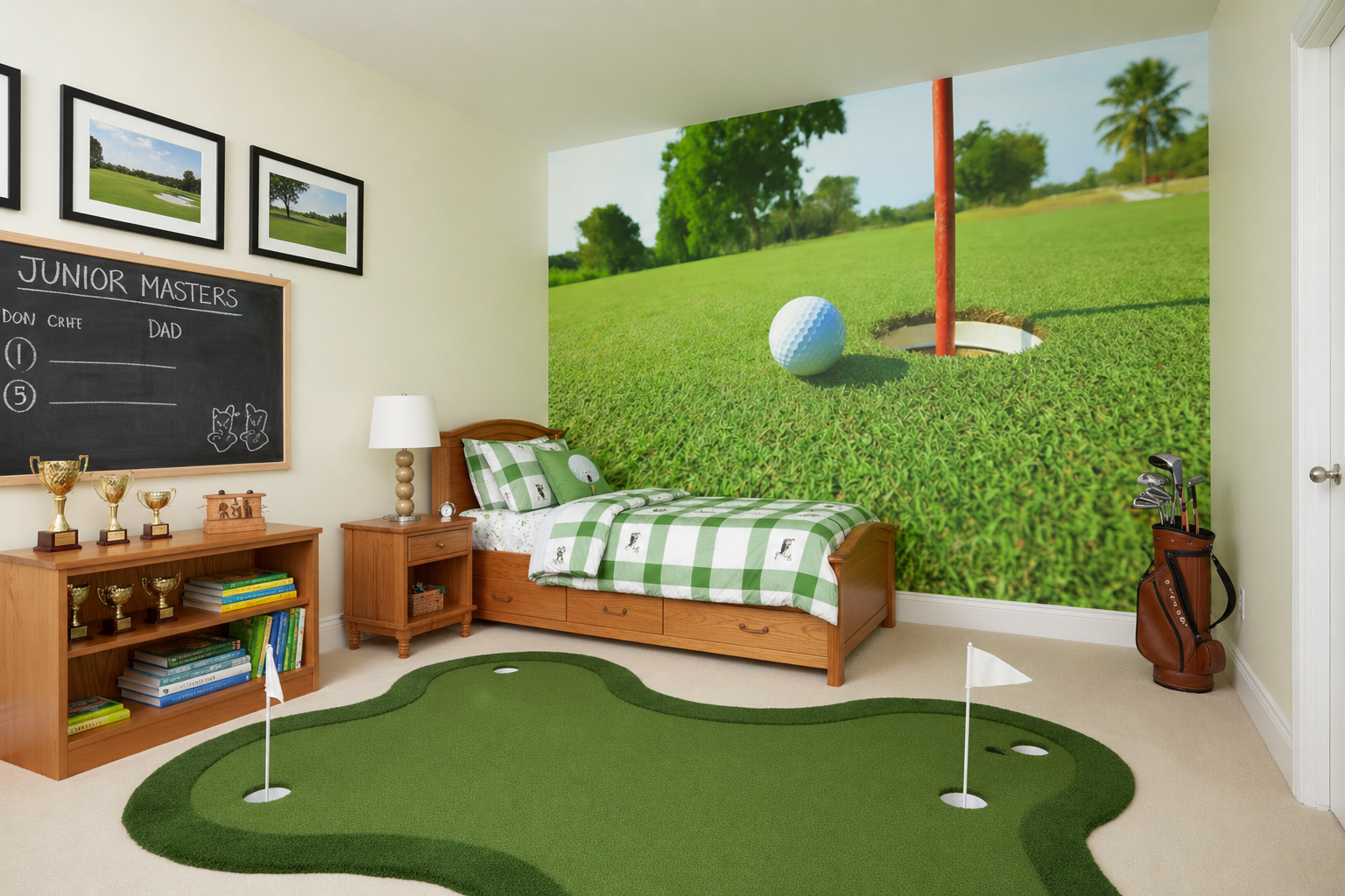 Golf Ball And Tee Wall Mural