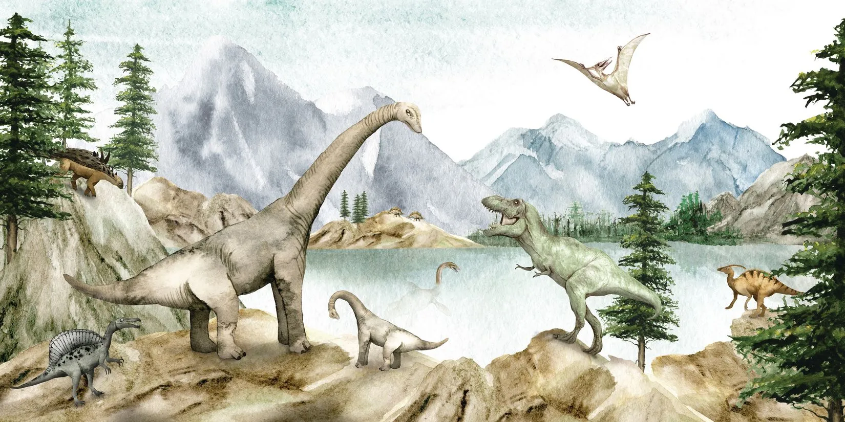 Dino Dreams Wall Mural