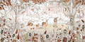 Forest Friends In Autumn Wall Mural