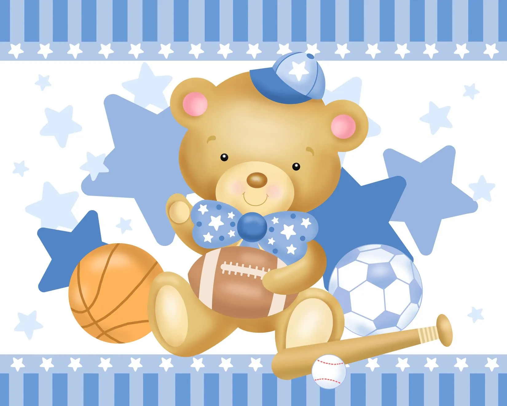 Little Boy Bear Wall Mural
