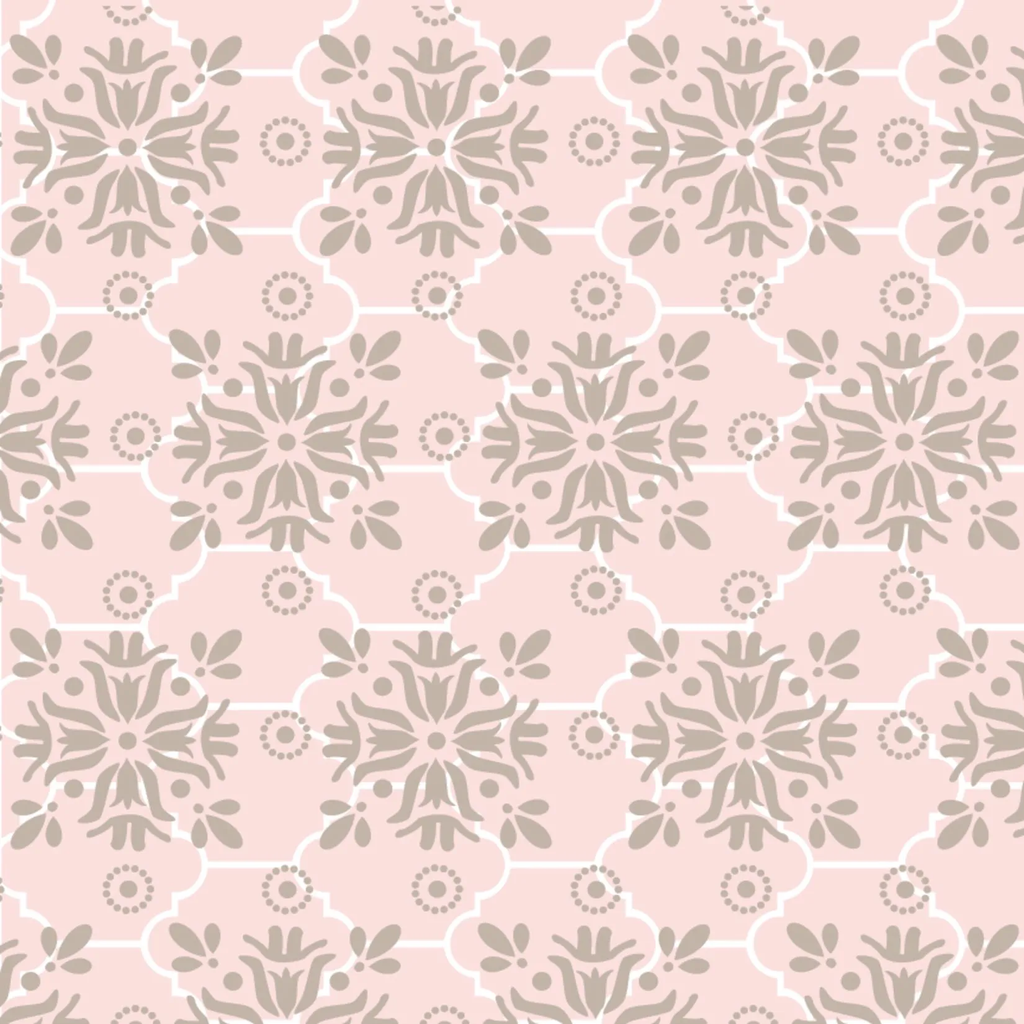 Mediterranean Baby - Scalloped Flowers Wallpaper