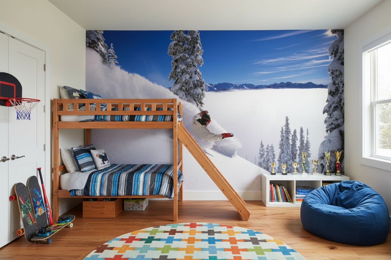 Boys Room - Bed on Left Wall Away from Window