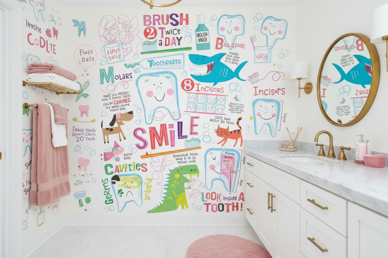 Dental Mural - Girls Bathroom