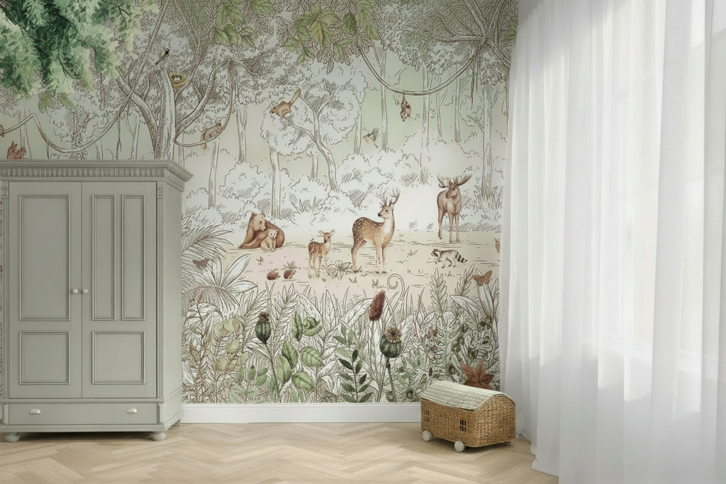 Forest Friends In Spring - Exact Room Design